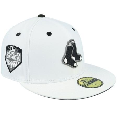 New Era - Boston Red Sox Cookies & Milk 59FIFTY 18 World Series White/Black Fitted Fitted White Cap - MLB @ Hatstore