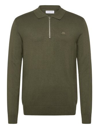 Lindbergh | Ecovero L/S Zip Polo | L