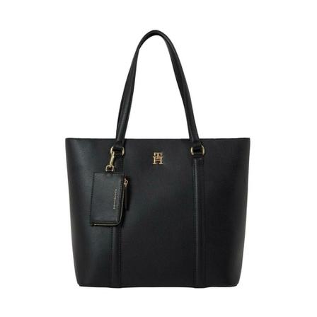 Tommy Hilfiger Shoulder Tass , Zwart , Dames , Maat: ONE Size Schoudertassen