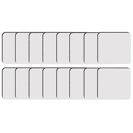 18 stk. Sublimation Firkantede Brikker Emner Bulk MDF Emner Hårdt Træ Kork Brikker Tom MDF Kork Brik