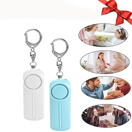 Personlig Alarm For Kvinner, Flerfarget Personlig Sikkerhetsalarm Nøkkelring