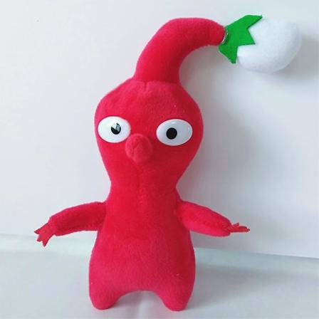 Peli Pikmin täytetyt pehmolelut Flower Bud Leaf Pehmo nukke Sarjakuva Pehmo lapsille Lahja Blue