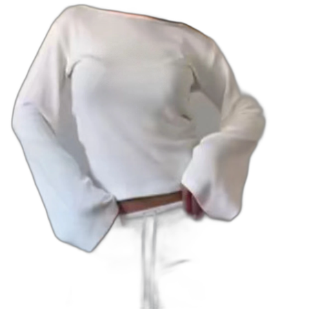 Vit långärmad topp med utsvängda ärmar