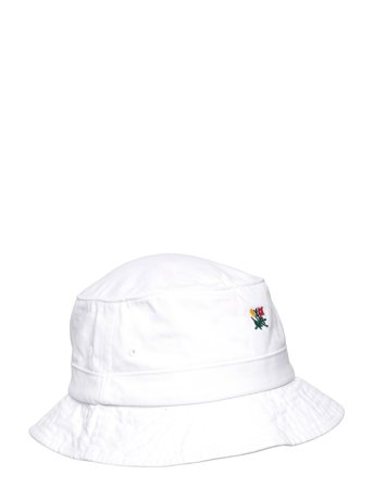 Aimé Leon Dore Brushed Crest Bucket Hat - White - L/XL