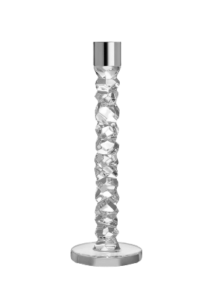 Orrefors Ljusstake Carat Dekoration Transparant H: 29.7cm