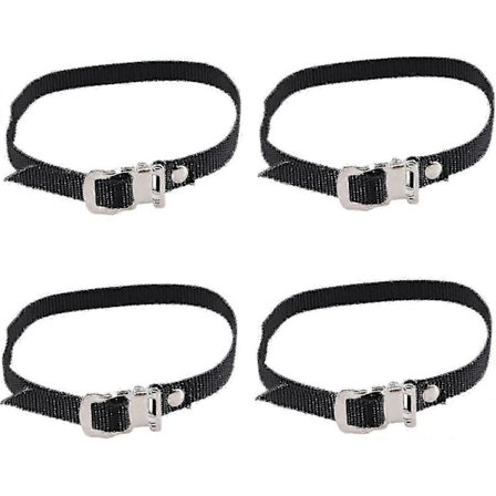 4 kpl Polkupyörän poljinklipsit Säädettävä varvasremmi Nylon Spinning-pyörän poljinremmit Kuntopyörän liukueste Str