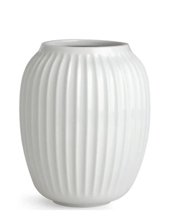 Kähler Hammershøi Vase H21 Cm Hvid (15380) - White - H21CM