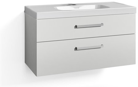 Svedbergs Signum 270310 Tvättställsskåp med tvättställ och lådor 101 cm, Badrum