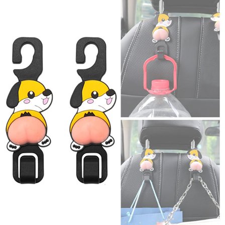 2 st Bil Nackstödskrokar, Bilkrok, Bil Nackstödskrok, Bil Baksäte Nackstödsorganisatör Universal Nackstödsmonteringsförvaring