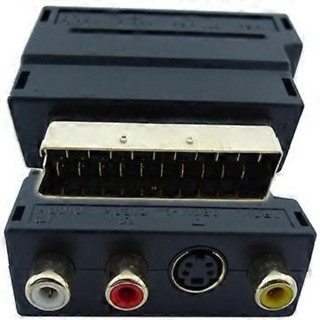 A/V til 20 PIN Hann Scart Adapter+S Video