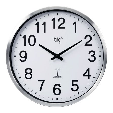 TIQ Väggur radiokontrollerat 50cm utomhus - Lyreco - Kontorsmöbler och inredning - Väggur - Väggur