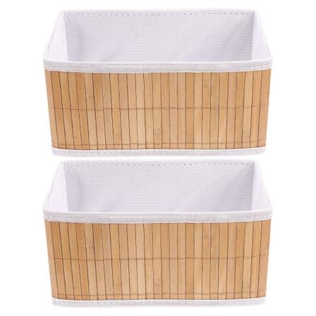 2 kpl Rotinkori Varastointiastiat Välipalakorit Työtasokori Leiväskori Ruokavarastointiastia Sekalaiset Värit 26X15.5cm Assorted Color 26X15.5cm