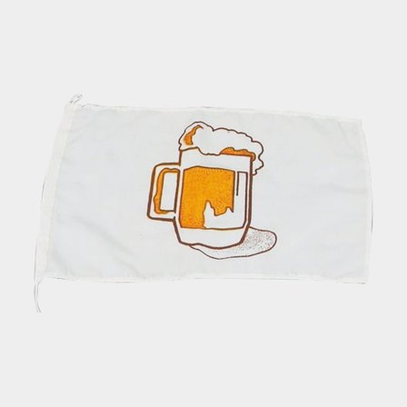 Humorflag Ølkrus, 45 x 30 cm
