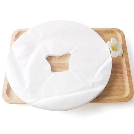 100st Engångs Massage Nackstöd kuddar Ansikte kudde överdrag