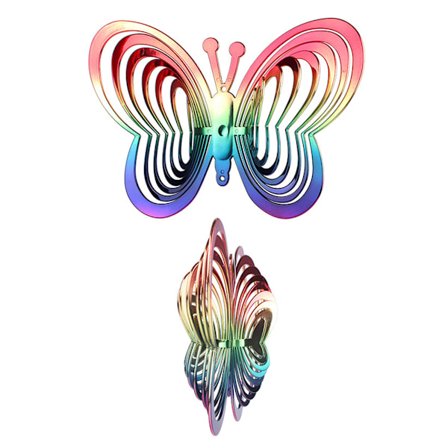 Plastik Sommerfugl Vindspil Reflekterende Roterende Have Dekoration til Udendørs Glæde