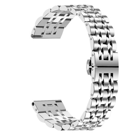 Huawei Watch GT 2e / GT 2 42mm / 46mm 7 helmiä ruostumattomasta teräksestä valmistettu ranneke - Hopea