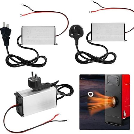 Dieselvarmer 12V strømadapter, 240V til 12V transformator strømomformer, egnet til 5KW og 8KW integrerede dieselvarmere.