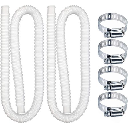 2 x 1,5 m uima-altaan suodattimen vaihtoletku, Intex-uima-altaan suodattimen pumpun vaihtoletku, yhteensopiva suodatinpumppujen kanssa 330 GPH, 530 