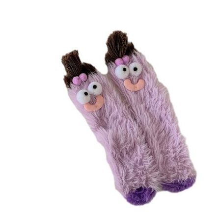 Lustiga Fuzzy Mid-Calf Strumpor