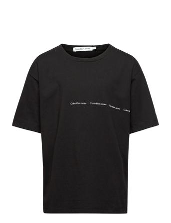 Micro Logo Relaxed T-Shirt T-shirts Short-sleeved Musta Calvin Klein