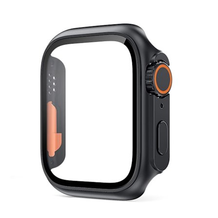 Skyddsskal av härdat glas för Apple Watch 8 7 45 mm 41 mm Anti-dropp anti-scratch watch för Iwatch 6 5 4 Se 44 ​​mm 40 mm