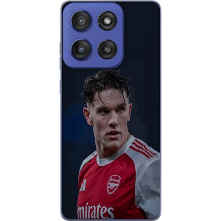 Kompatibel Mobilcover til Motorola Edge 60 Stylus Pastelfarvet regnbue med hvide stjerner og blød farveovergang i drømmehimlens design