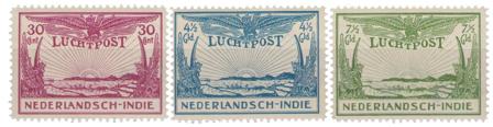 Hollandsk Ostindien 1931 - NVPH LP14-LP16 - Postfrisk