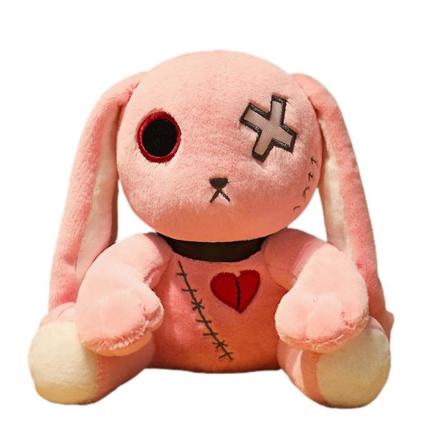 Pääsiäispupu Kauhea pitkäkorvainen kani pehmolelu nukke Täytetyt eläimet lapset lahjat kodin sisustus Pink
