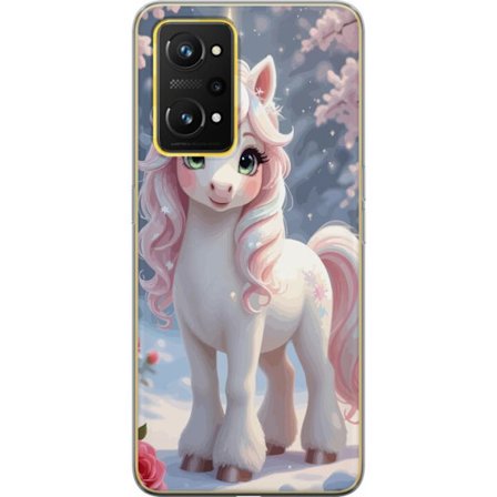 Yhteensopiva Puhelinkuori Realme GT Neo 3T Minimalistinen glitch-typografia tekstillä cute but psycho neon-maisessa väriefektissä