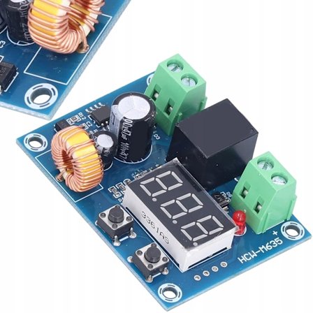 Batteribeskyttelse XH-M609 12/24V – Beskytter Mod Afladning | 8-36V | 20A Relæ | LCD Skærm