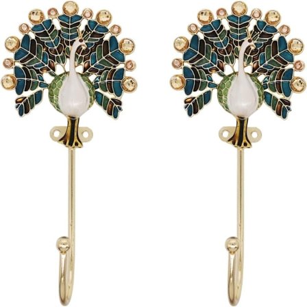 Dekorativa Väggkrokar Antik Metall Monterad Krok AA