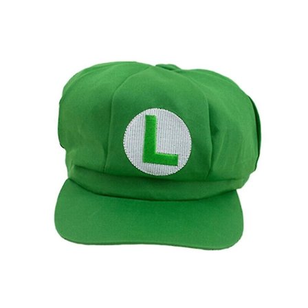 Super Mario Bros Luigi Hat Letter Printed Cosplay Costume Newsboy Cap Baseball Caps För Vuxna Waluigi Wario Odyssey Cap