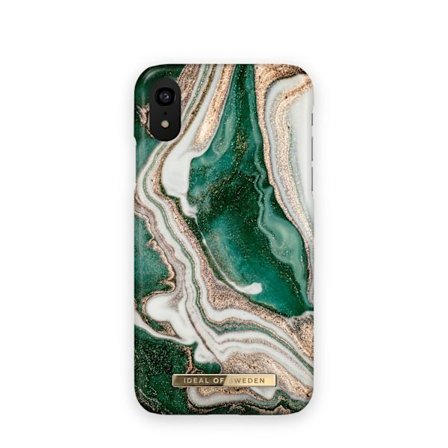 Printed Case iPhone XR Golden Jade Marble