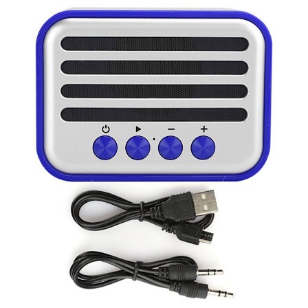 Vintage Mini Trådlös Bluetooth Högtalare Portabel Lättvikts Subwoofer för Mobiltelefon