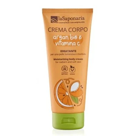 LA SAPONARIA Crema Corpo Idratante – Argan Bio E Vitamina C 200ml - Crema
