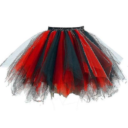Regnbue Nederdel til Kvinder Piger Farverig Tyl Underskørt Halloween Ballet