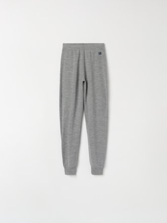 Polarn O. Pyret - Adult trousers in merino wool terry - S - Childrenswear - grey