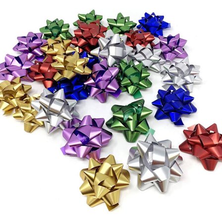 30-pack Värdepaket Jul- och Alldagliga Presentbågar 6-färgade