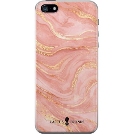 Kompatibelt Mobildeksel til Apple Apple iPhone 5 Cactus and Friends – RoseGoldFlow