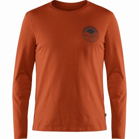 Fjällräven Forever Nature Badge Ls T-shirt Men long-sleeved sweaters Orange XXL