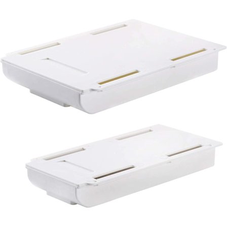 2 Stk. Usynlig Opbevaringsboks Under Bordet, Skrivebordsskuffe, Selvklæbende Skrivebord Blyantholder, Papirvarer Blyant Organizer, Multifunktionel 