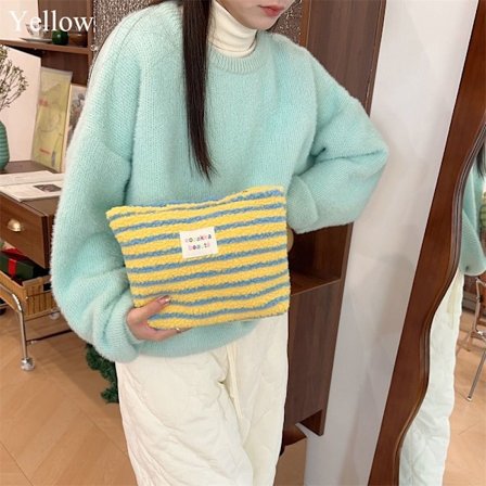 Sminkväska med dragkedja GUL