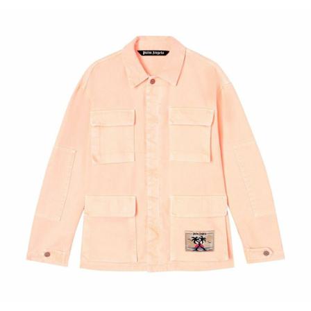 Palm Angels, Coat Roze, Heren, Maat:L,Cotton