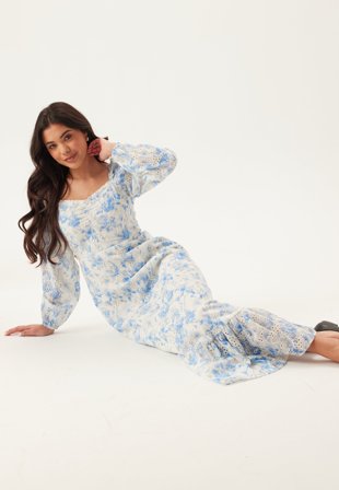 BUBBLEROOM - Broderie Anglaise Dress - S