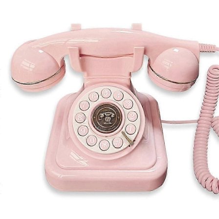 Klassisk Gammel Fastnettelefon Hjemme Plug-in Telefon Vintage Drejetelefon Antik Ledningsført Telefon - WELLNGS