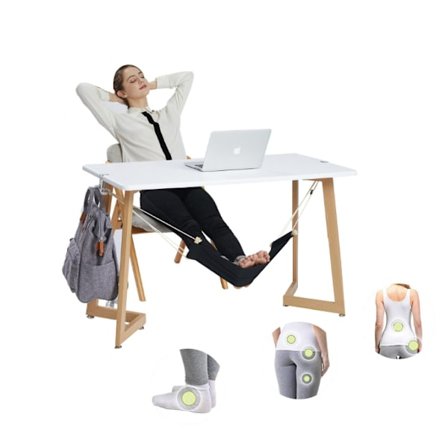 Fothängmatta under skrivbordet Fotstöd