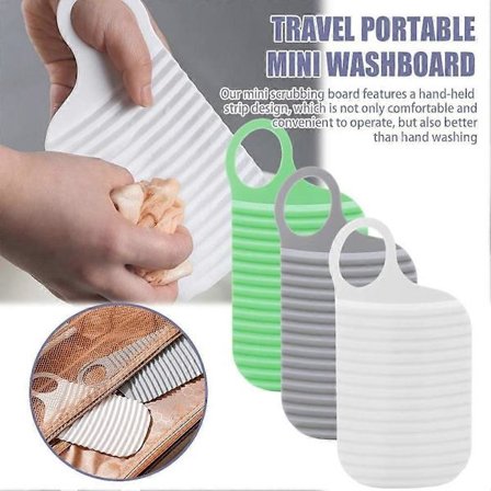 Mini Vaskebræt Bærbart Håndholdt Vaskebræt til Undertøj Delikat Tøj