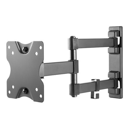 Full motion 3-way wall mount, 13-27" up to 20 kg, tilt, rota