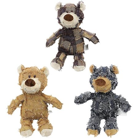 Uforgængelig solid bjørn slidstærk tyggebar åndbar bamse tandrensning egnet til hundelegetøj, der elsker at tygge -