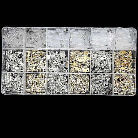 720 stk Isolerte Mannlige og Kvinnelige Kabelskjøter 2.8/4.8/6.3mm Elektriske Ledningsklemmer Spadekontakter Assortert Sett